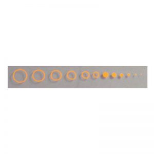 SPECIALTY ARCHERY-CIRCLES & DOTS ORANGE 1pk