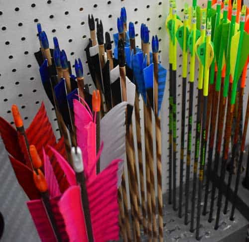 choose your own fletching on custom arrows