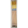 USED-CRESTED WOOD ARROWS W/BODKIN BDHD YL/BR