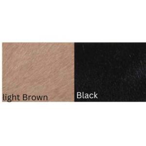 3 RIVERS-CALF HAIR REST 2.5" X 2.5" BLACK