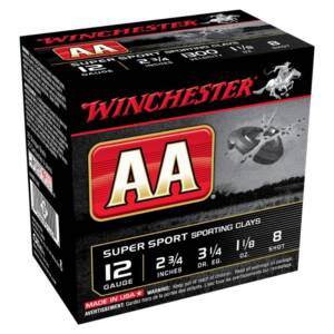 WINCHESTER AA SPORT CLAYS 12- 2.75" 1-1/8oz #8 cas