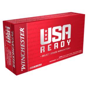 WINCHESTER USA READY 40 S&W 165gr FMJ CASE
