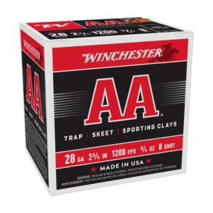 WINCHESTER AA 28ga.3/4oz 8 case