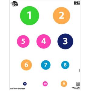 ALLEN EZ AIM TARGET KIT - SHOOTING EYE TEST