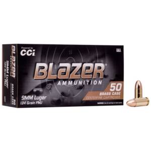 CCI BLAZER 9mm 124gr FMJ