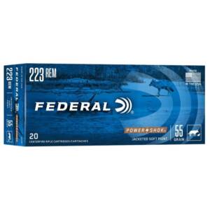 FEDERAL POWER-SHOK .223 REM 55gr SP
