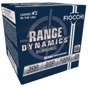 FIOCCHI RANGE DYNAMIC .300 BLKOUT 220gr HPBT MK