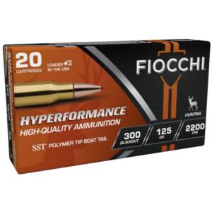 FIOCCHI HYPERFORMANCE .300 BLKOUT 125gr SST