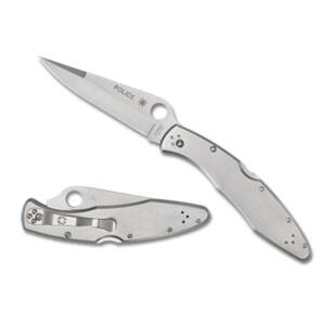 SPYDERCO POLICE STAINLESS PLAIN