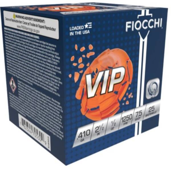 FIOCCHI VIP - .410-2.5" 1/2oz 7.5
