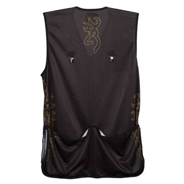 BROWNING TEAM VEST - BLK/SCROLL RH - MED