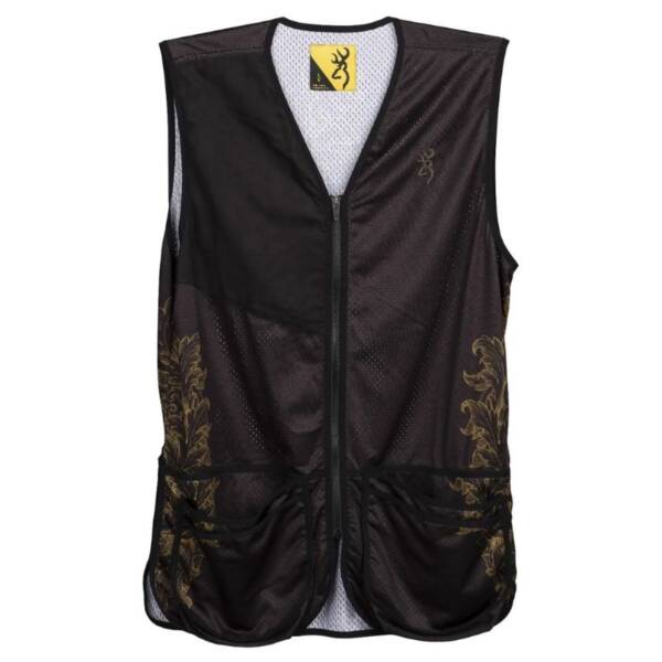 BROWNING TEAM VEST - BLK/SCROLL RH - MED