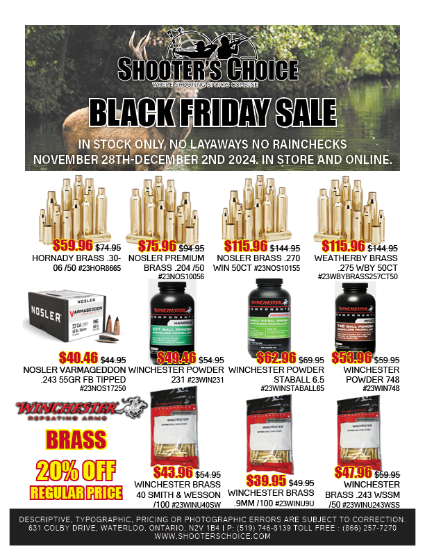 Black Friday 2024 Flyer Shooter's Choice Pro Shop