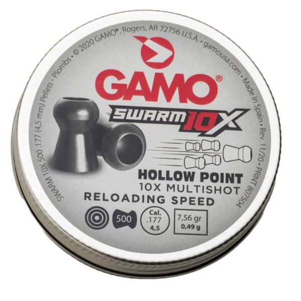 GAMO SWARM 10X HOLLOW POINT PELLET .22 250pk