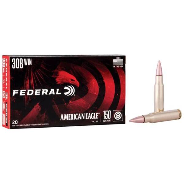 AMERICAN EAGLE .308 WIN 150gr FMJ BT