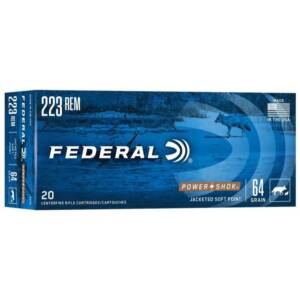FEDERAL POWER-SHOK .223 REM 64gr JSP