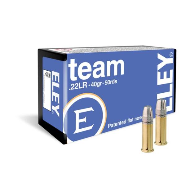 ELEY TEAM .22LR 40gr FLAT-NOSE