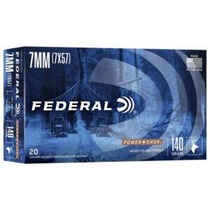 FEDERAL POWER-SHOK 7mm MAUSER 140gr SP