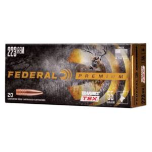 FEDERAL PREMIUM .223 REM 55gr TSX