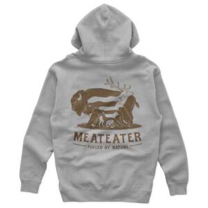 MEATEATER HOOF TO PAW HOODIE GREY - 2XL