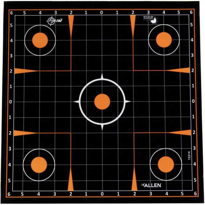 ALLEN EZ AIM SPLASH STICKER TARGET - 12x12 SIGHT-I