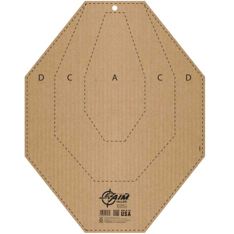 ALLEN EZ AIM IPSC CORRUGATED SILHOUETTE 14x22