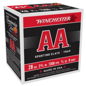 WINCHESTER AA SUPER SPORT 28-2.75" 3/4oz #8 case